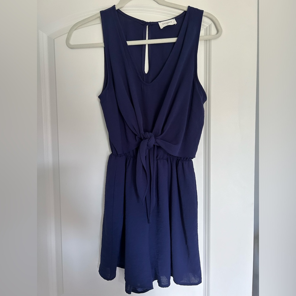 Navy Blue Romper